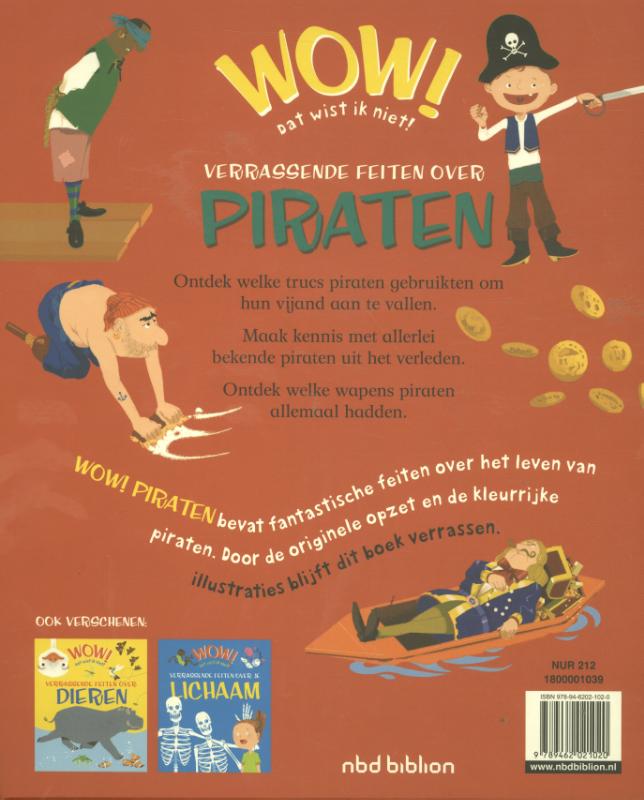 Achterkant van Verrassende feiten over Piraten