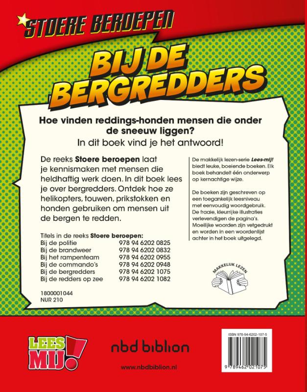 Achterkant van Bij de bergredders