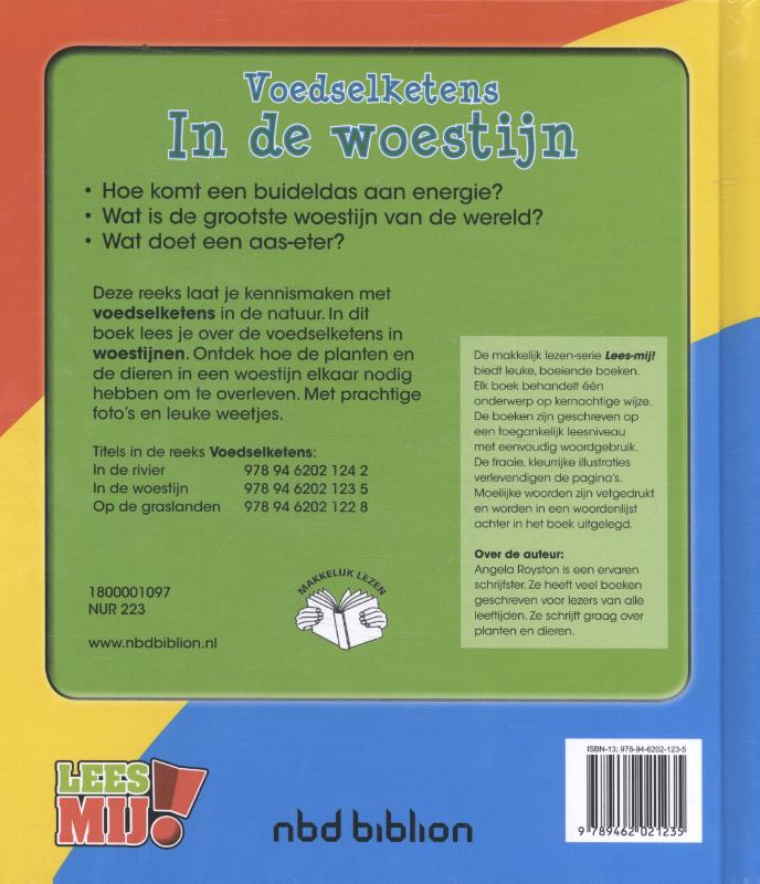 Achterkant van Voedselketens in de woestijn