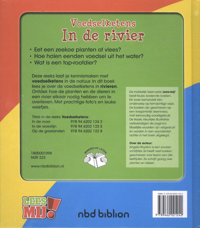 Achterkant van Voedselketens in de rivier
