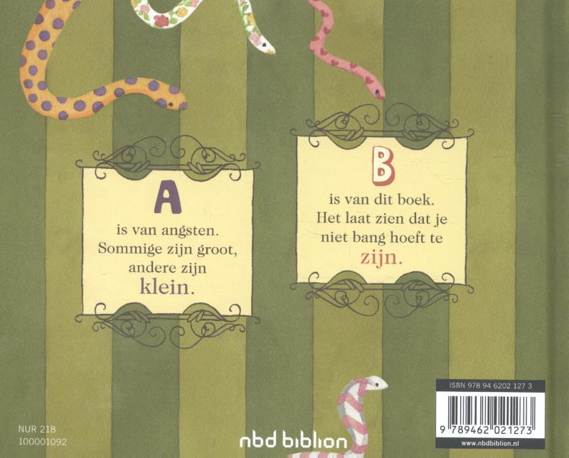 Achterkant van Het kleine boek van grote angsten