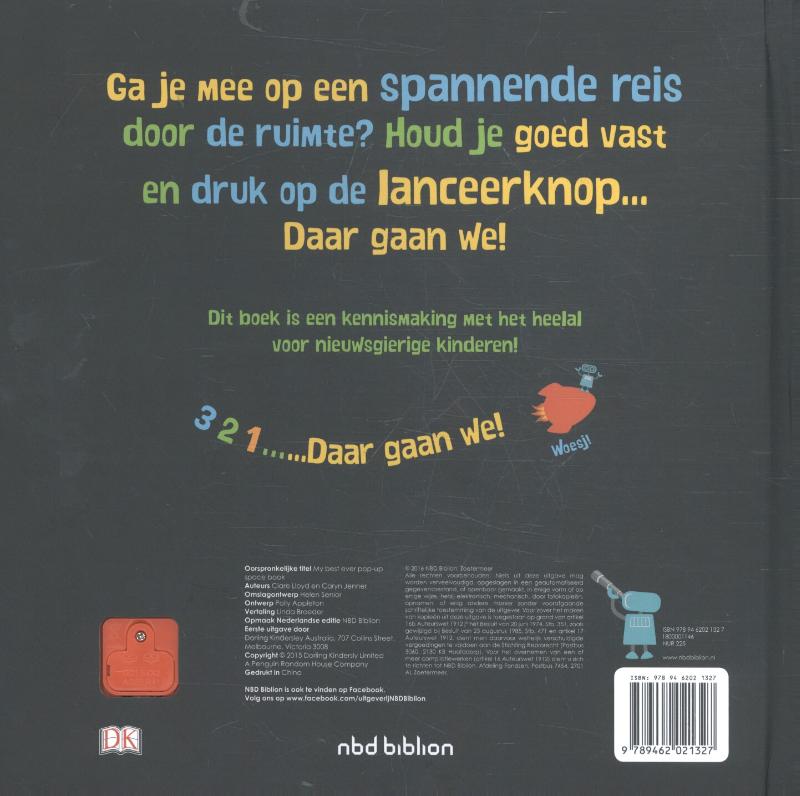 Achterkant van Mijn pop-up ruimteboek