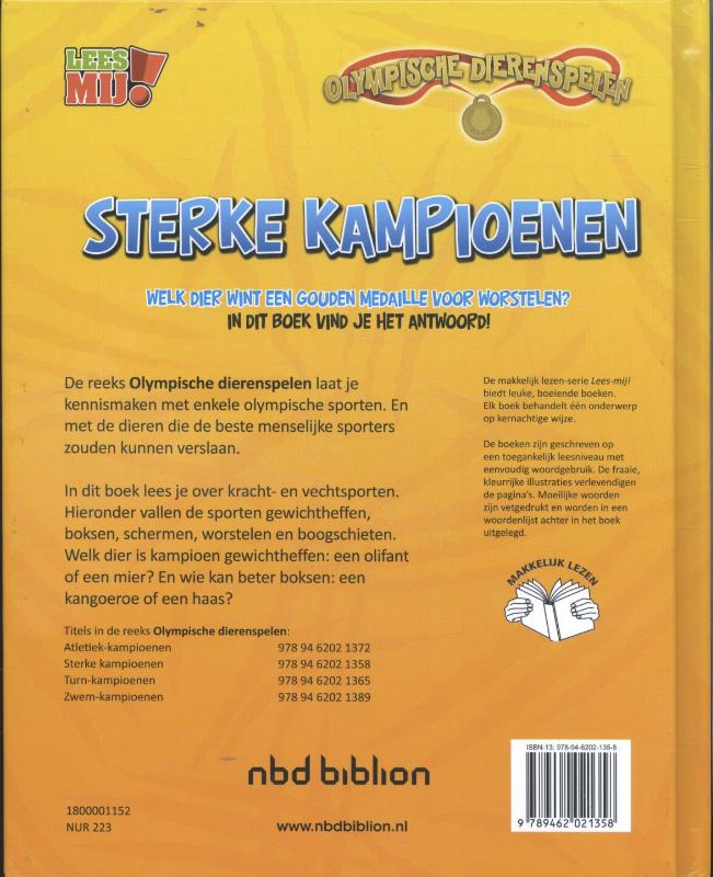 Achterkant van Sterke kampioenen