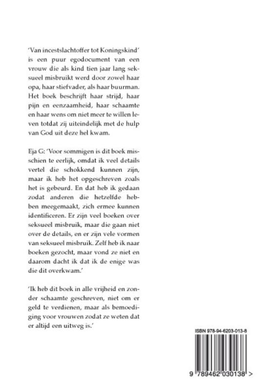 Achterkant van Van incestslachtoffer tot Koningskind