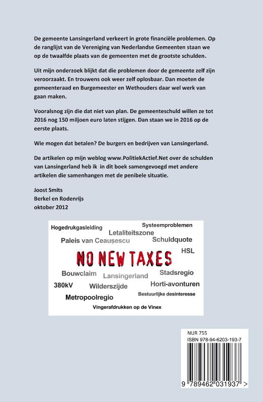 Achterkant van De staat van het lokaal bestuur en het lot van Lansingerland