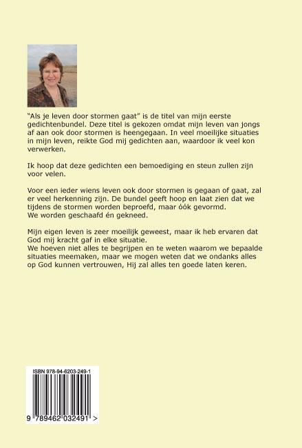Achterkant van Als je leven door stormen gaat