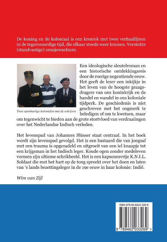 Achterkant van De Koning en de Koloniaal