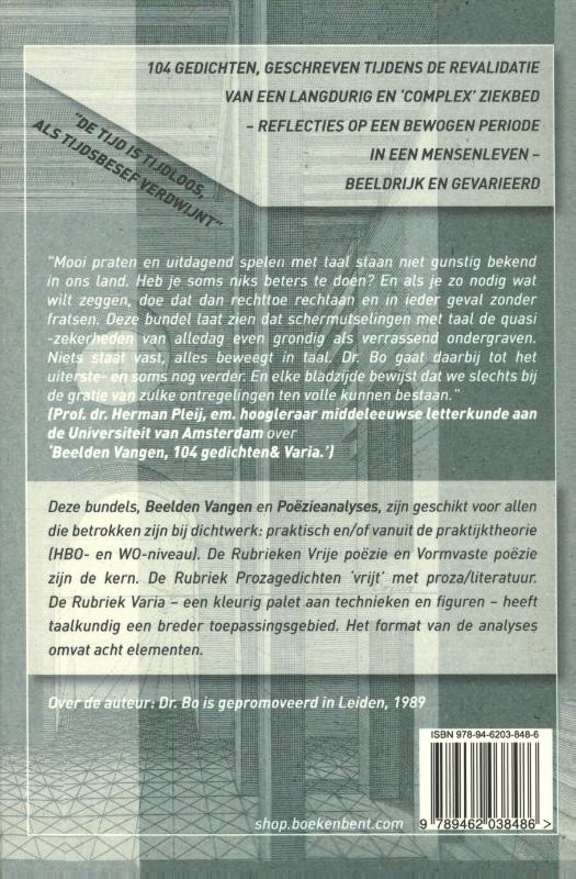 Achterkant van Poëzieanalyses