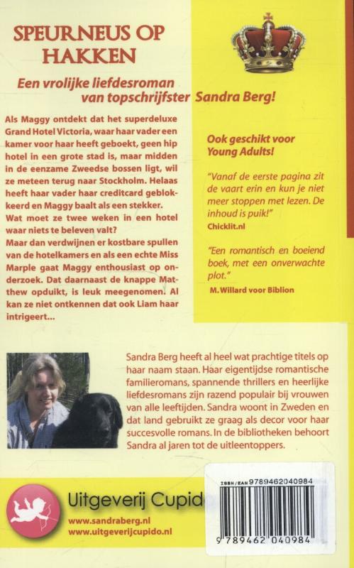 Achterkant van Speurneus op hakken