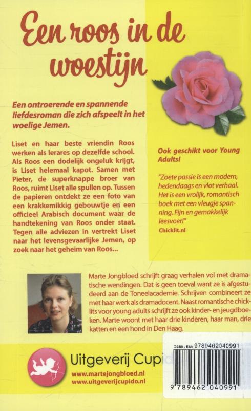 Achterkant van Een roos in de woestijn
