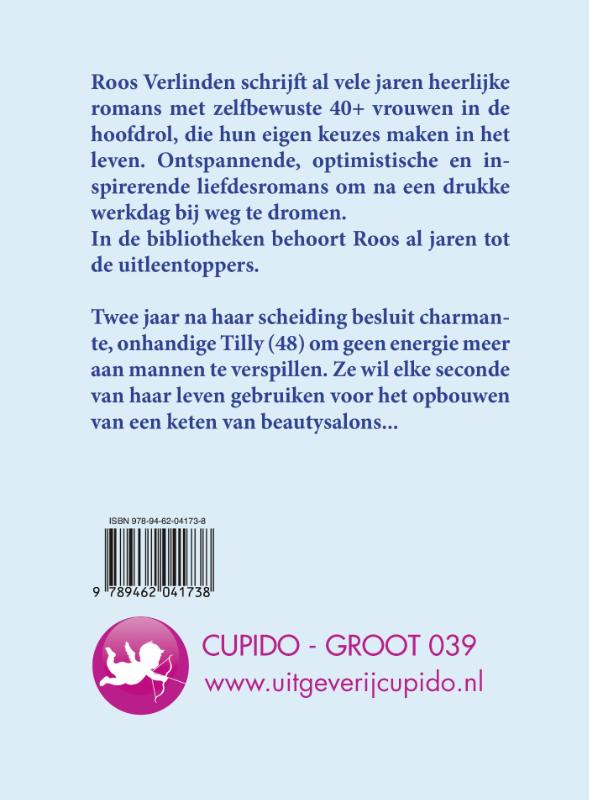 Achterkant van Te druk voor de liefde