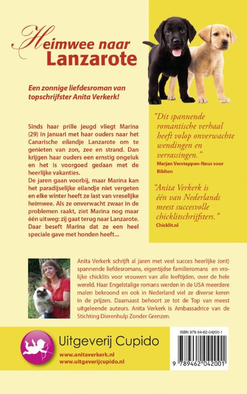 Achterkant van Heimwee naar Lanzarote
