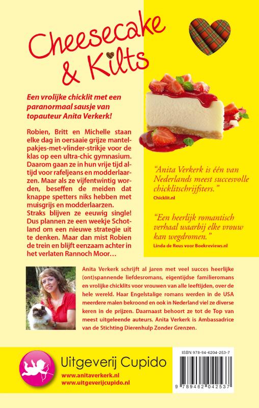 Achterkant van Cheesecake & Kilts