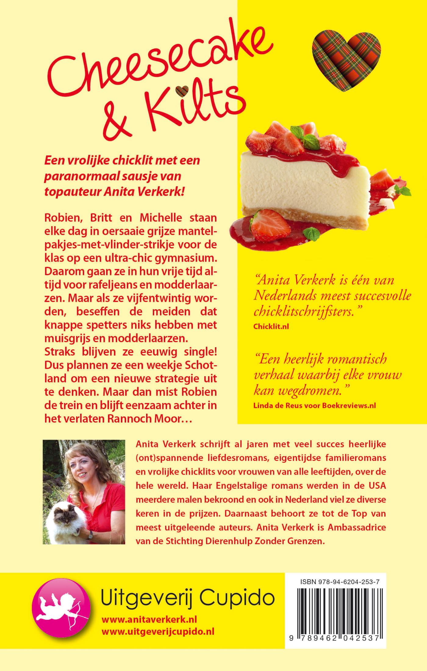 Achterkant van Cheesecake & Kilts