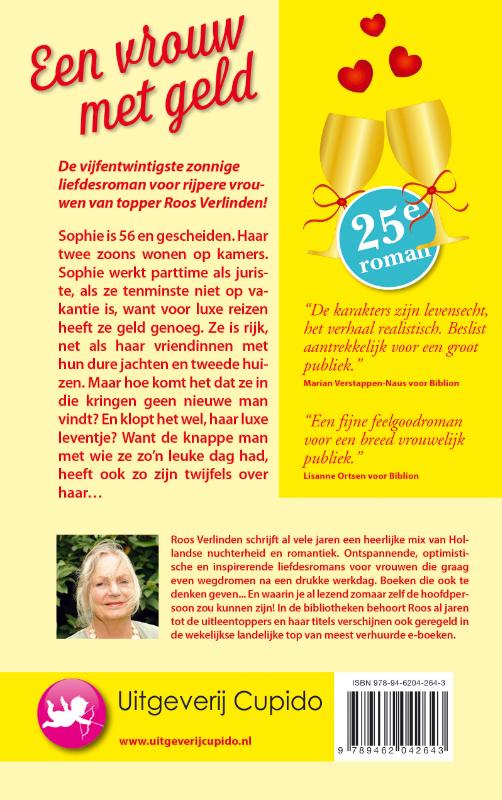 Achterkant van Een vrouw met geld