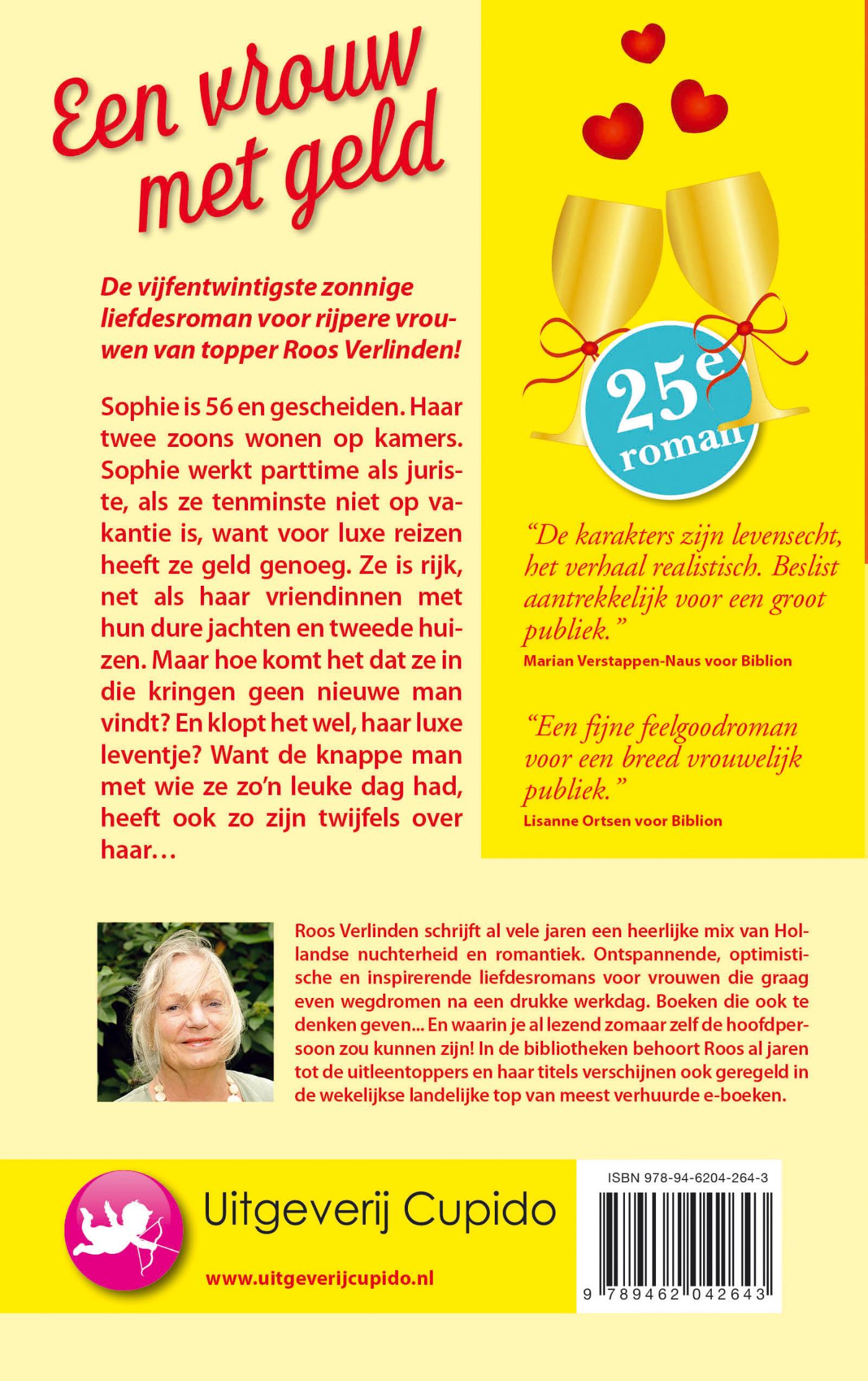 Achterkant van Een vrouw met geld