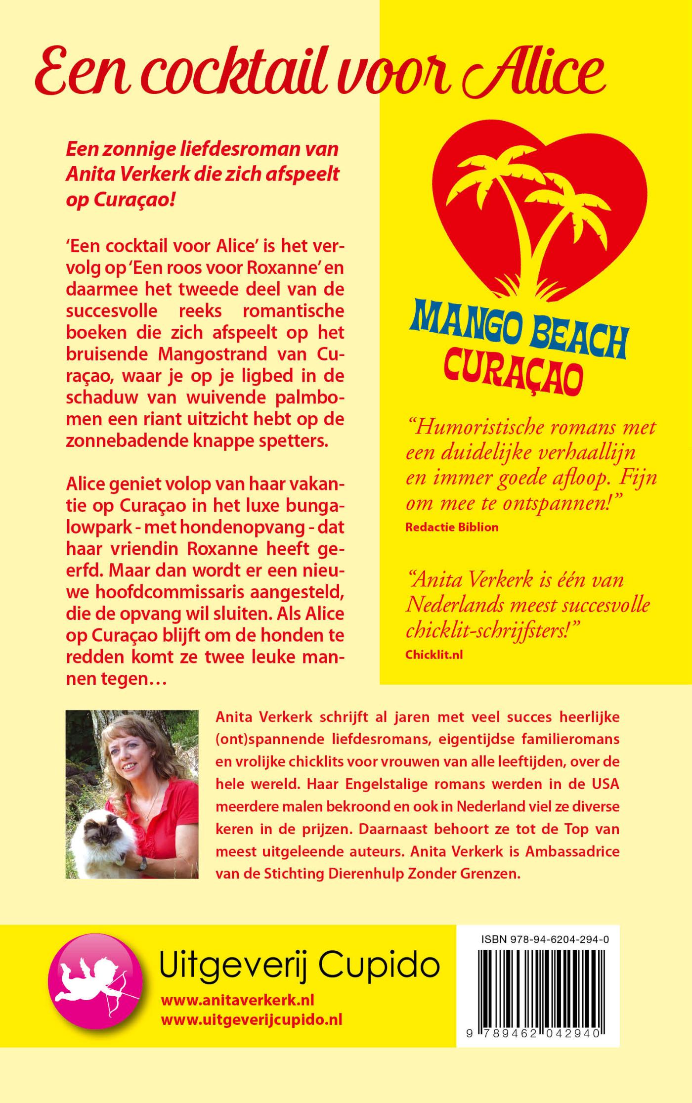 Achterkant van Een cocktail voor Alice