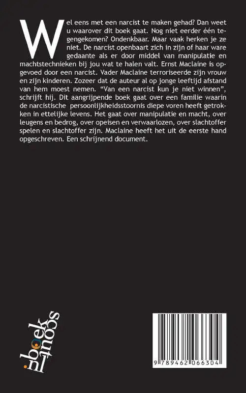 Achterkant van Een leven met narcisten