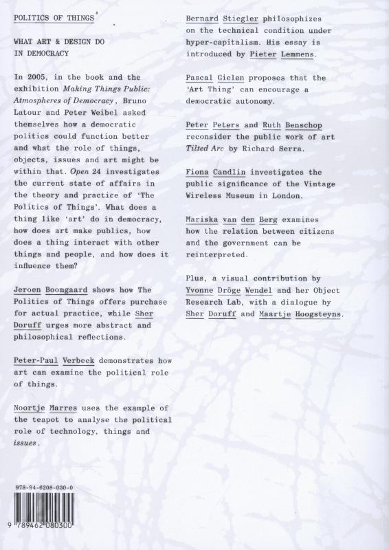 Achterkant van Politics of things