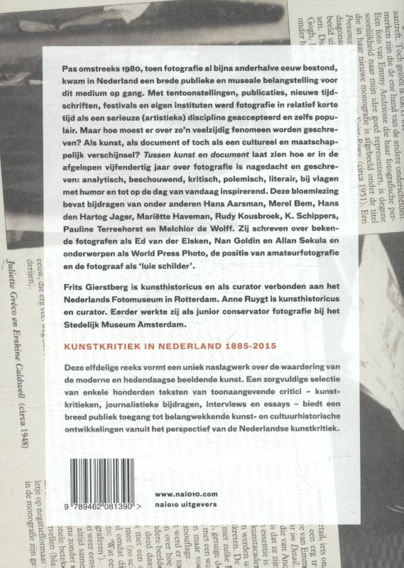 Achterkant van Tussen kunst en document