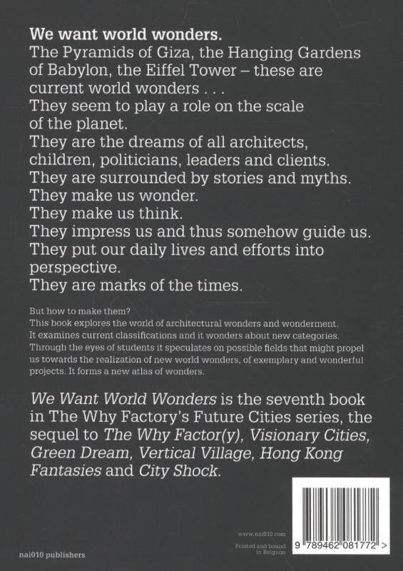 Achterkant van We want world wonders