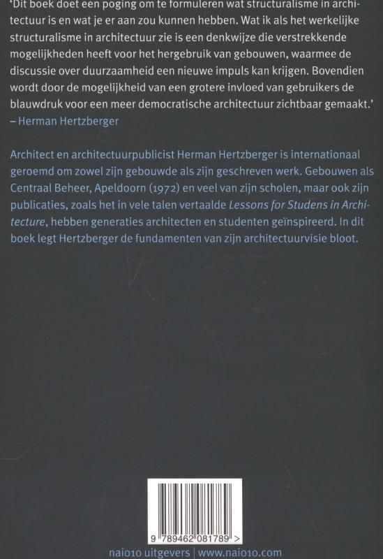 Achterkant van Architectuur en structuralisme