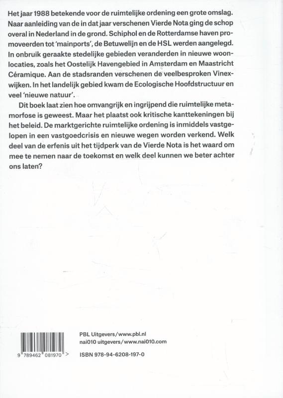 Achterkant van De ruimtelijke metamorfose van Nederland 1988-2015