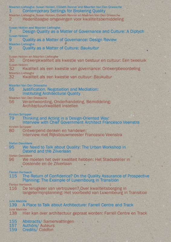Achterkant van OASE Journal for Architecture # 120