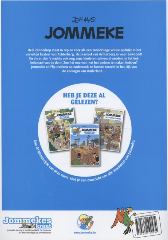 Achterkant van De koningin van Onderland