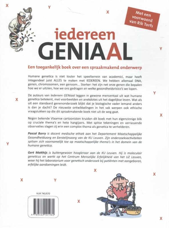 Achterkant van Iedereen geniaal