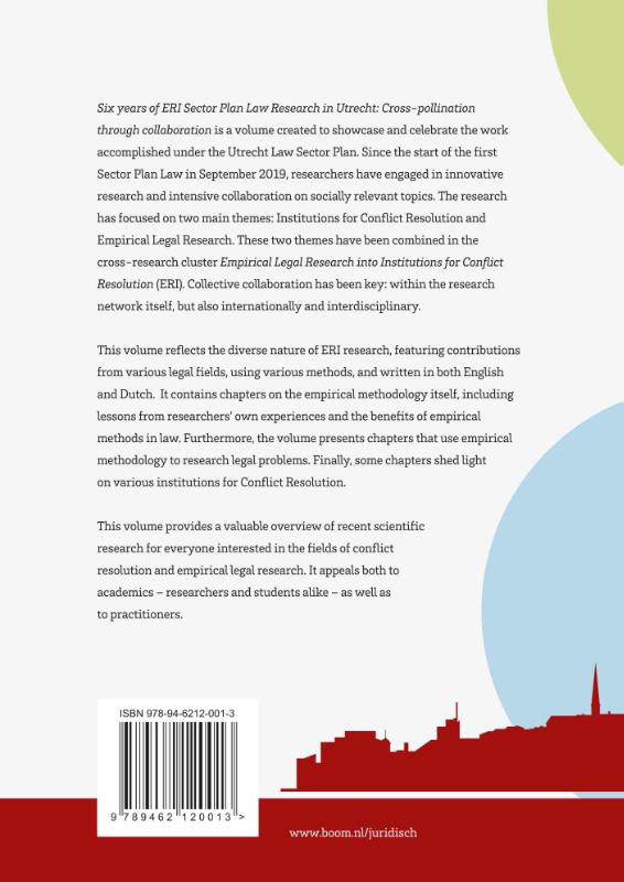 Achterkant van Six years of ERI Sector Plan Law Research in Utrecht