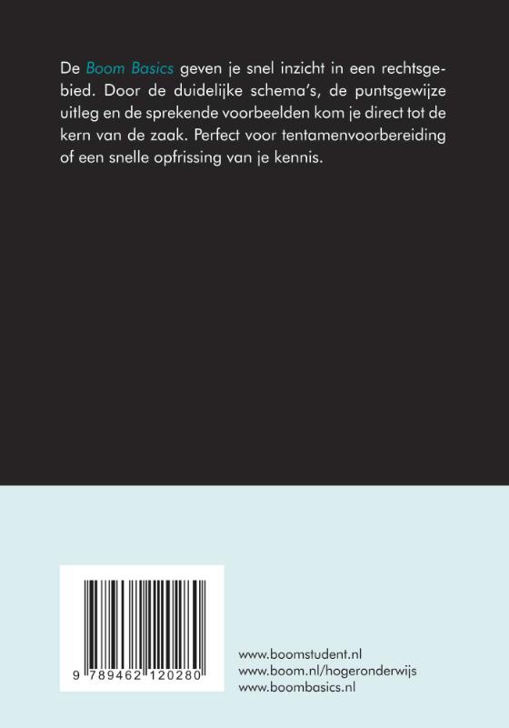 Achterkant van Boom basics strafrecht