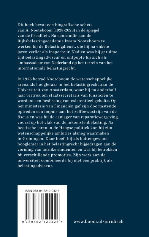 Achterkant van Over A. Nooteboom (1928-2023)
