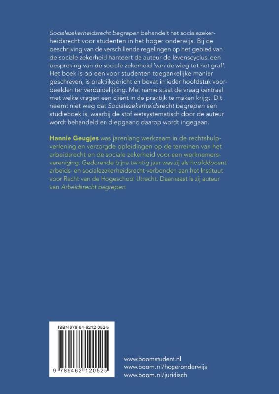 Achterkant van Socialezekerheidsrecht begrepen