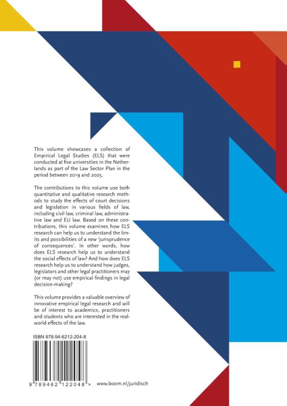 Achterkant van Empirical Legal Studies in the Netherlands