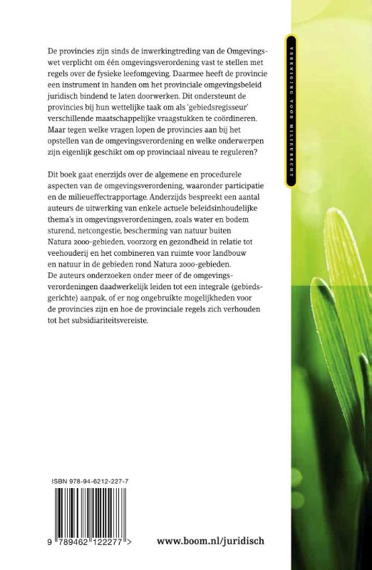 Achterkant van De omgevingsverordening: een hernieuwd instrument voor regulering van de fysieke leefomgeving