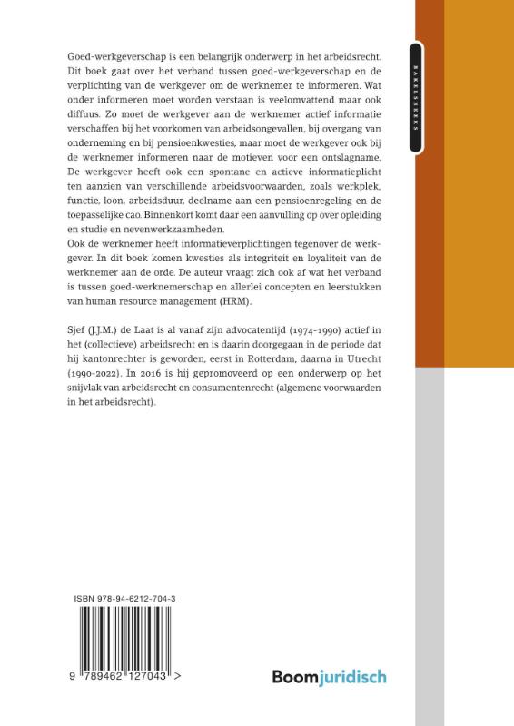 Achterkant van Goed-werkgeverschap en informatieverplichtingen