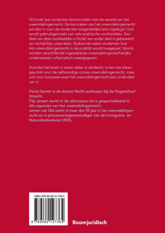 Achterkant van Vreemdelingenrecht begrepen