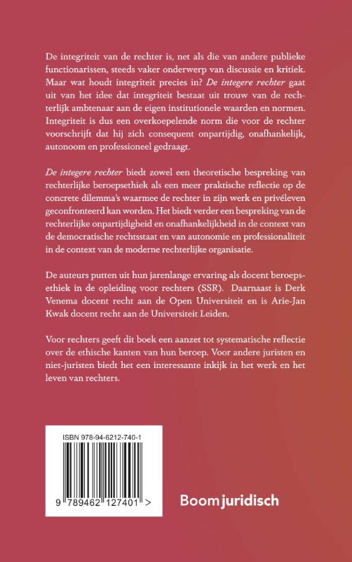 Achterkant van De integere rechter