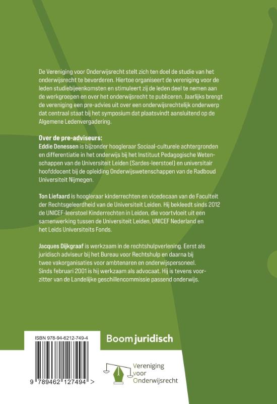 Achterkant van Onderwijskansen en de rechten van het kind