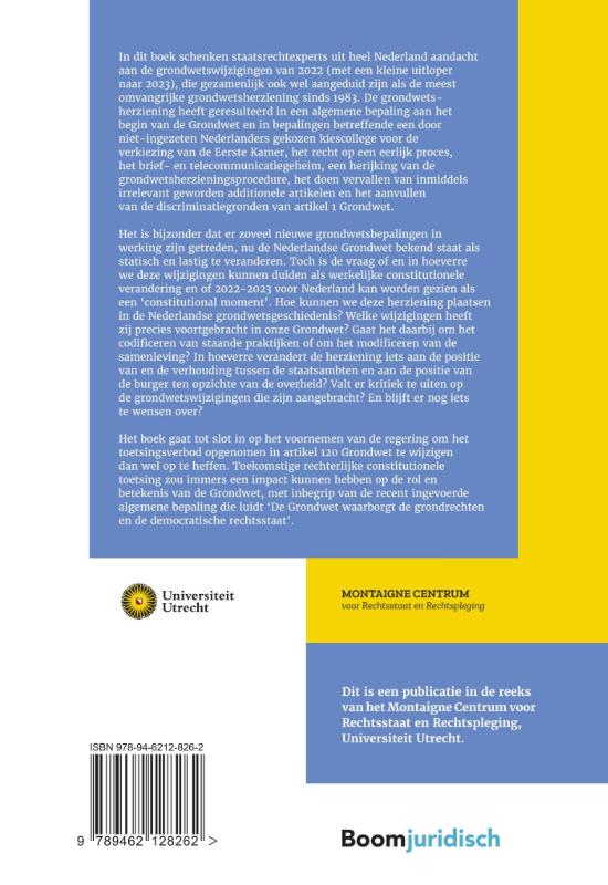 Achterkant van Constitutionele verandering in Nederland?