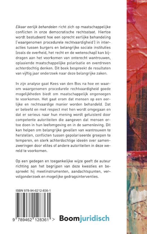 Achterkant van Elkaar eerlijk behandelen
