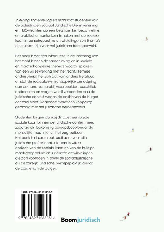 Achterkant van Inleiding samenleving en recht