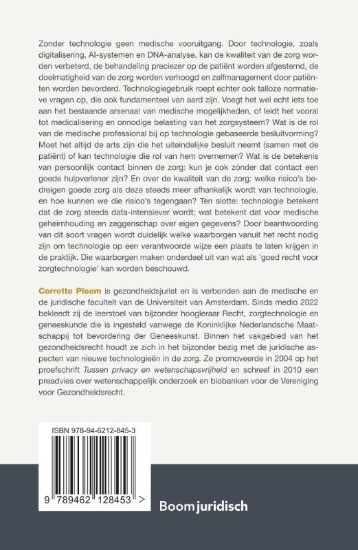 Achterkant van Goed recht voor zorgtechnologie
