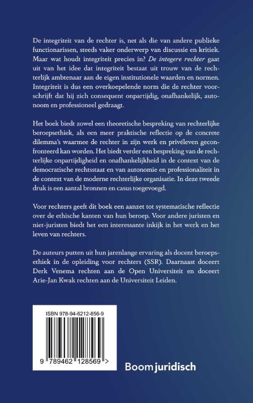 Achterkant van De integere rechter