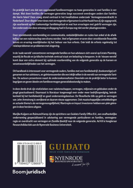 Achterkant van De Gouden rugzak