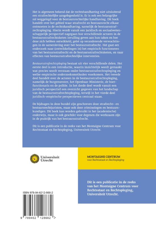 Achterkant van Bestuursstrafrechtspleging