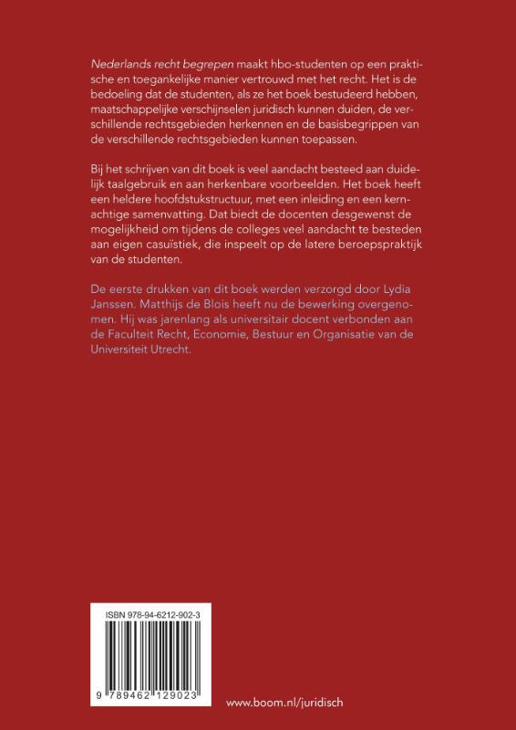 Achterkant van Nederlands recht begrepen