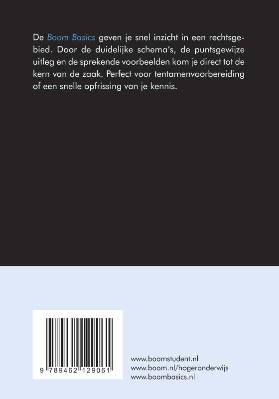 Achterkant van Boom Basics Contractenrecht