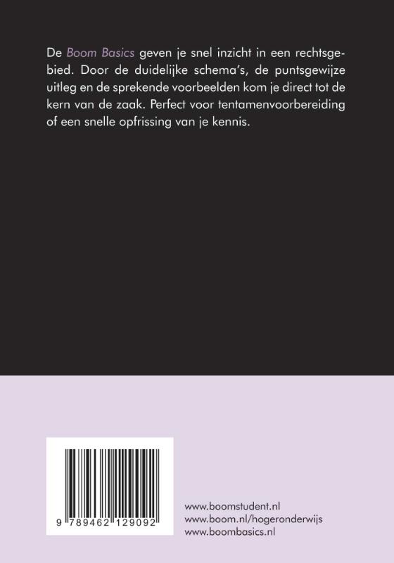 Achterkant van Boom Basics Internationaal recht